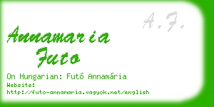 annamaria futo business card